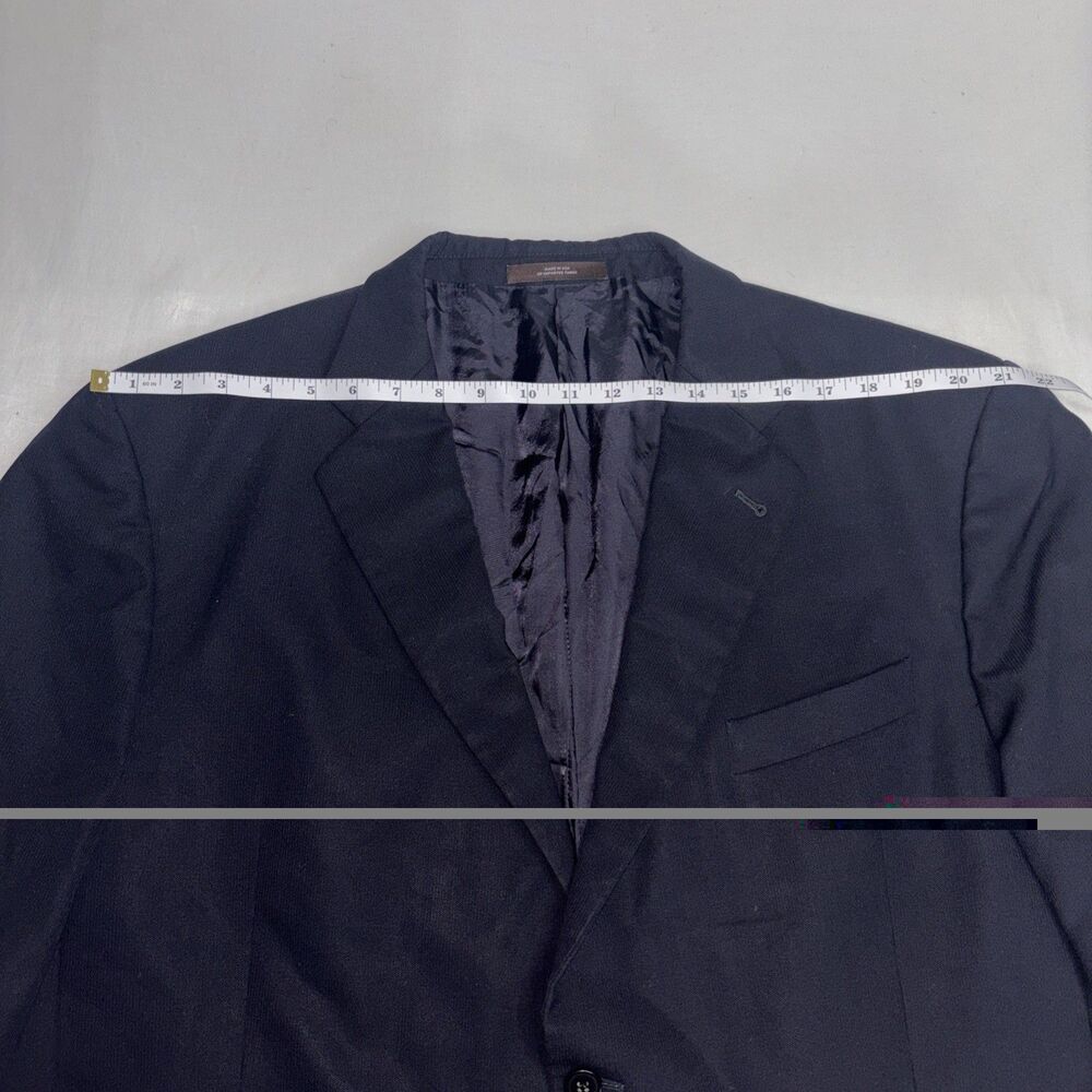 Joseph Abboud Collection Navy Blue Wool Blazer Union Made in USA Nordstrom - Picture 9 of 9